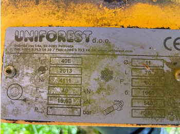 Forstseilwinde UNIFOREST 40E mit Gelenkwelle - Lier voor Bosbouwmachine: afbeelding 4