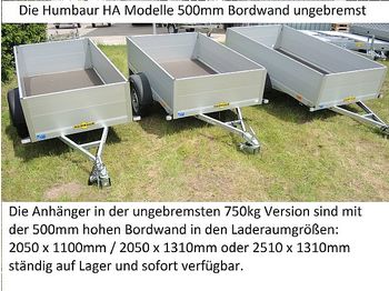 Aanhangwagen auto Humbaur - HA752111-5 ungebremst 500mm Bordwände