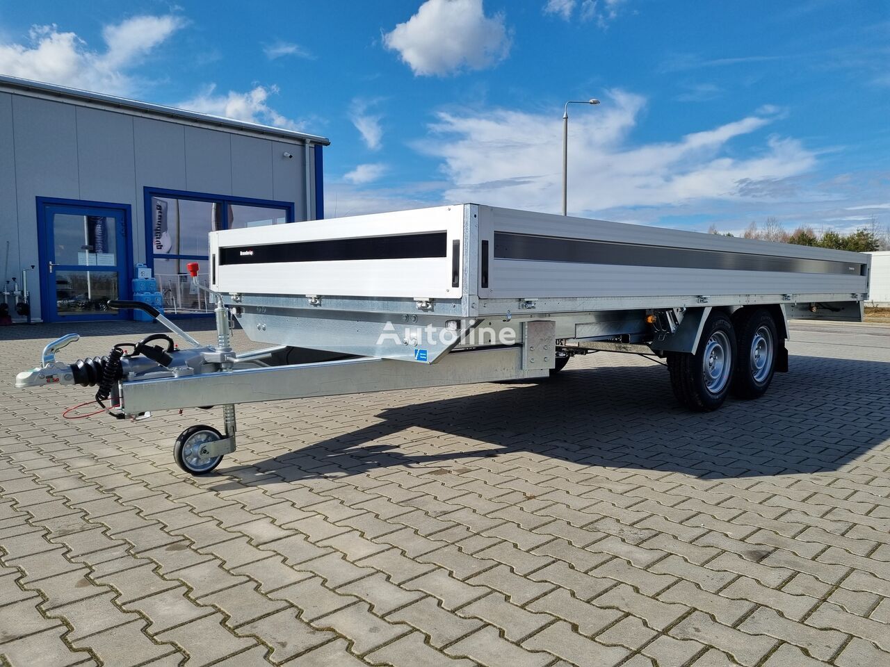 Nieuw Open/ Plateau aanhangwagen Brenderup 5520 WATB 3,5T GVW 517x204 cm 5m long trailer platform: afbeelding 9