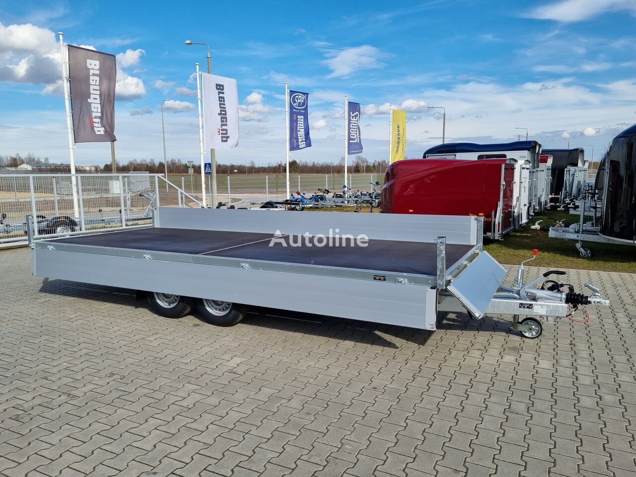 Nieuw Open/ Plateau aanhangwagen Brenderup 5520 WATB 3,5T GVW 517x204 cm 5m long trailer platform: afbeelding 19
