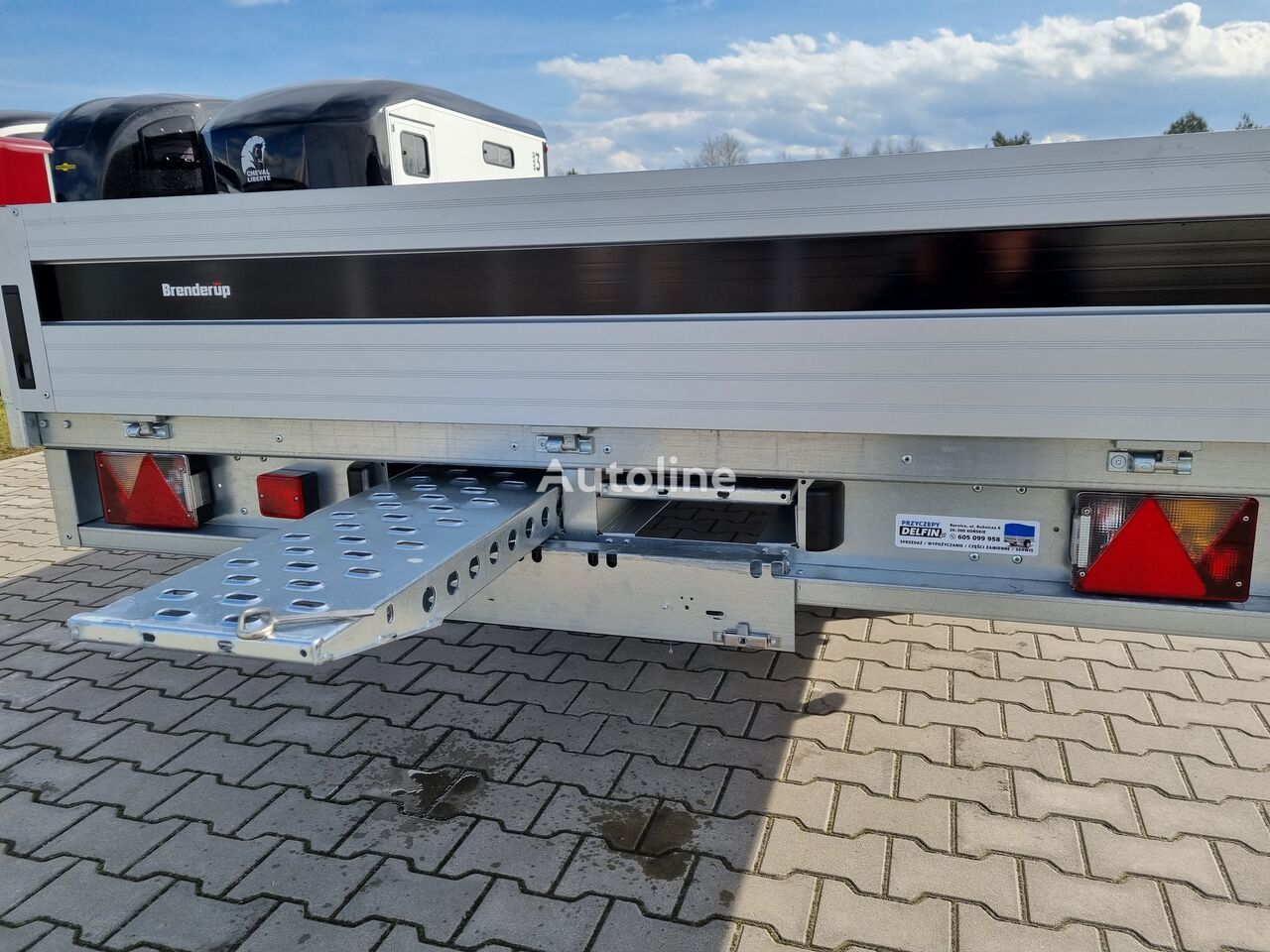 Nieuw Open/ Plateau aanhangwagen Brenderup 5520 WATB 3,5T GVW 517x204 cm 5m long trailer platform: afbeelding 22