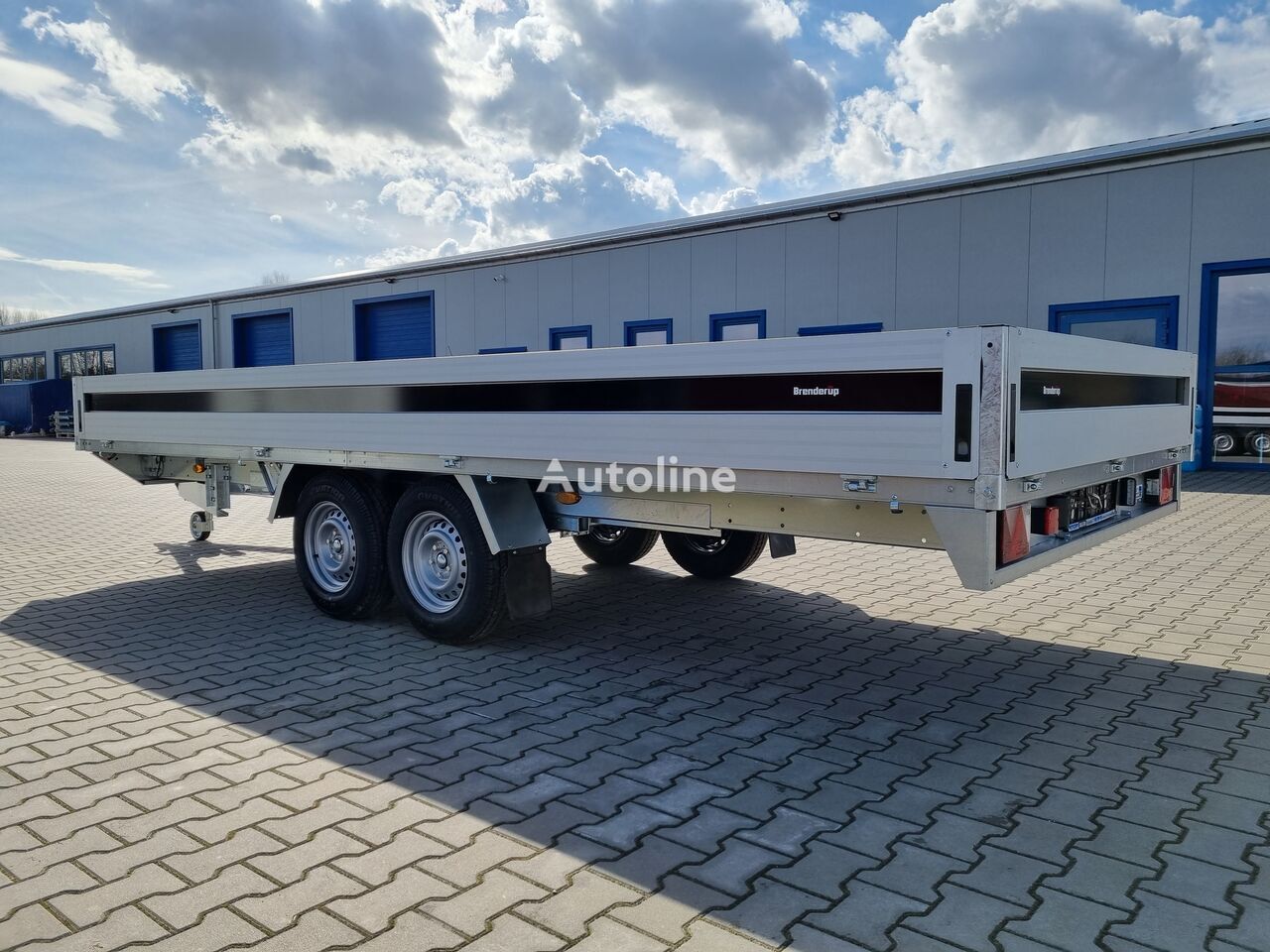 Nieuw Open/ Plateau aanhangwagen Brenderup 5520 WATB 3,5T GVW 517x204 cm 5m long trailer platform: afbeelding 8