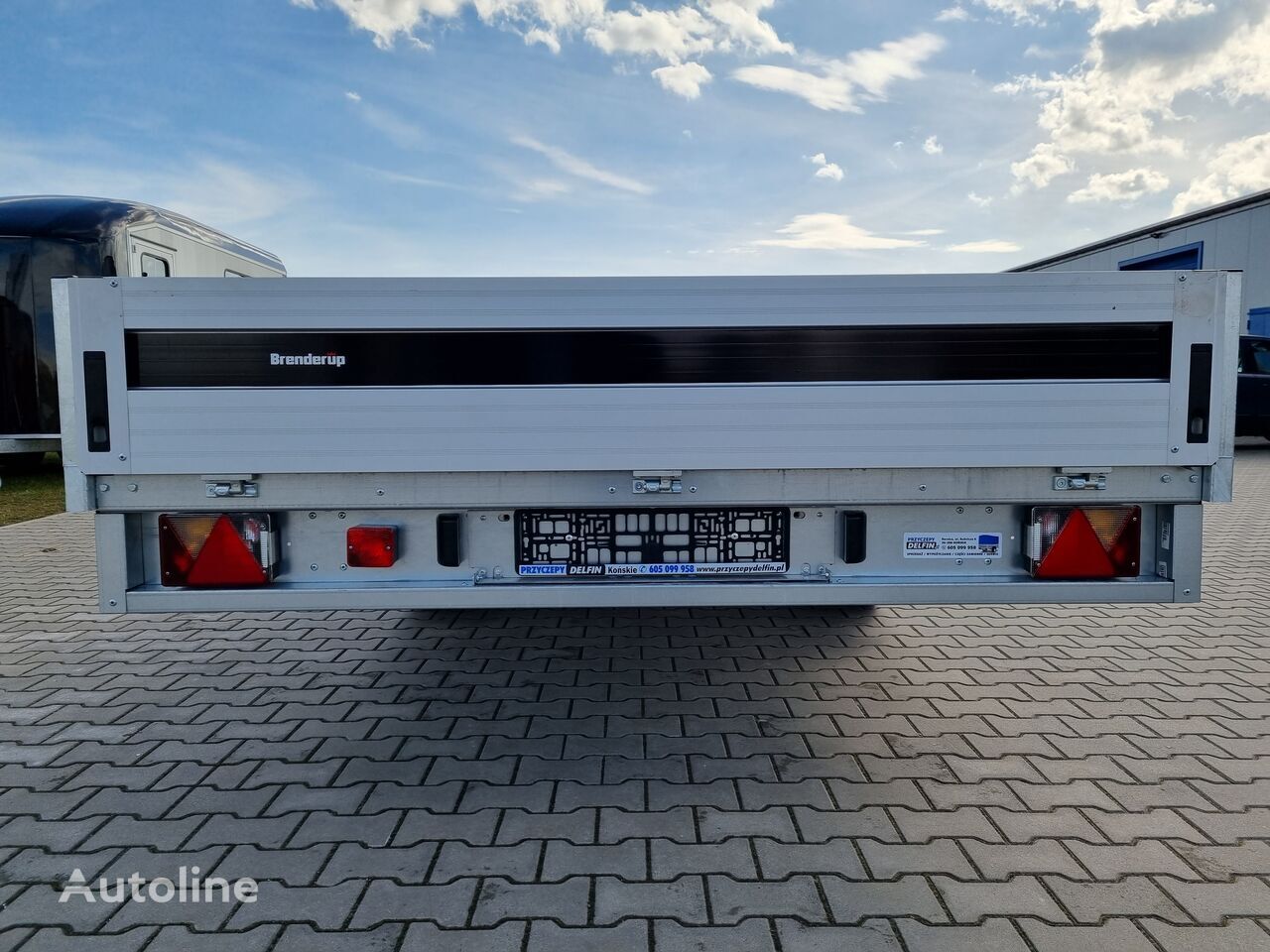 Nieuw Open/ Plateau aanhangwagen Brenderup 5520 WATB 3,5T GVW 517x204 cm 5m long trailer platform: afbeelding 6