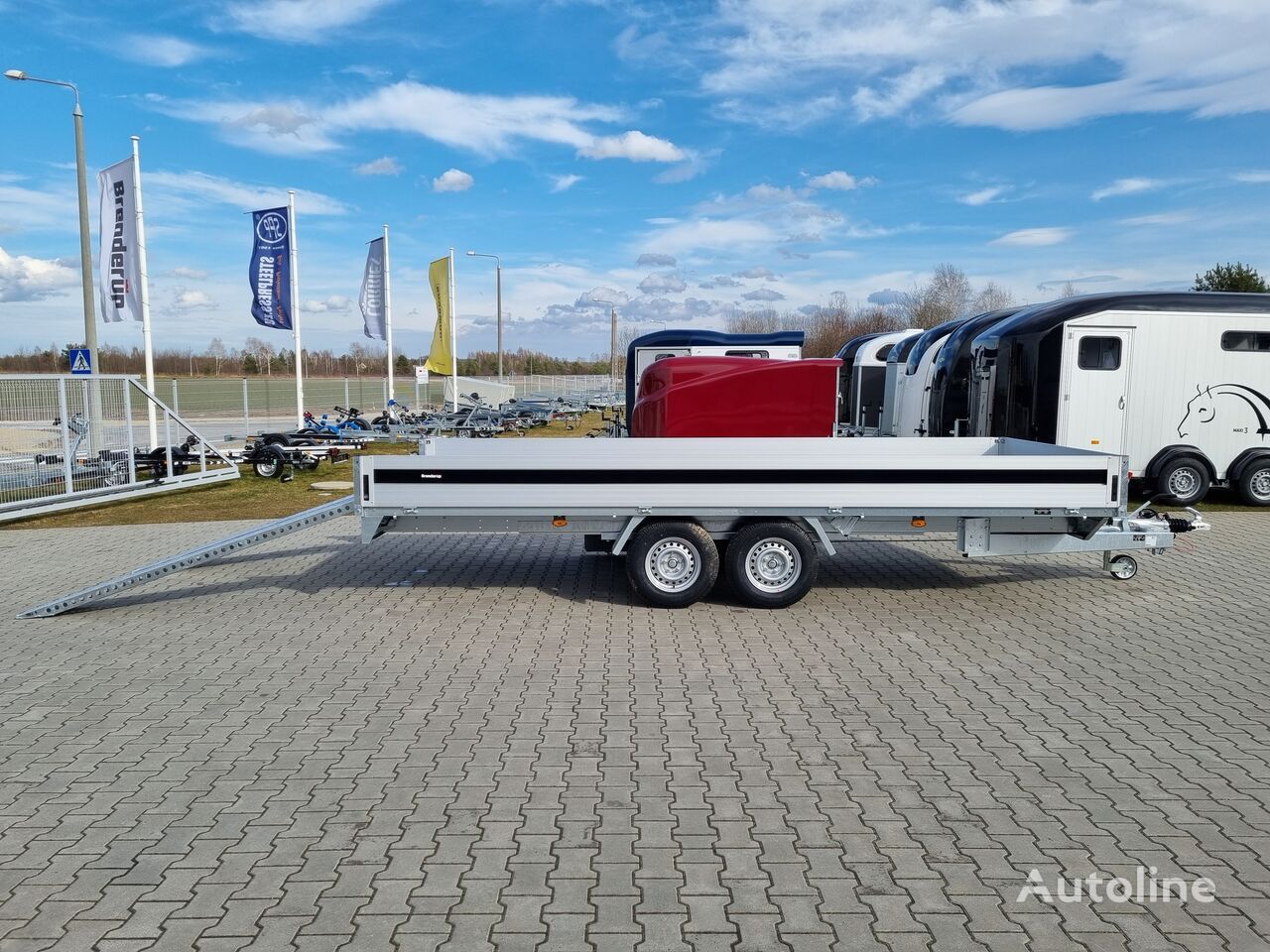 Nieuw Open/ Plateau aanhangwagen Brenderup 5520 WATB 3,5T GVW 517x204 cm 5m long trailer platform: afbeelding 25