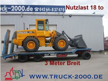 LANGENDORF TUE 24/80 3 Achsen Nutzlast 18to 3 m Breit - Dieplader aanhangwagen