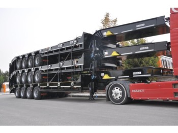 OZGUL LW4 80 Ton, 3 m, steel susp., hydr. ramps - Dieplader aanhangwagen