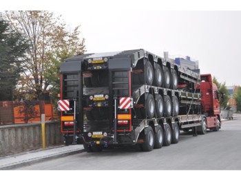 OZGUL LW4 80 Ton, 3 m, steel susp., hydr. ramps - Dieplader aanhangwagen