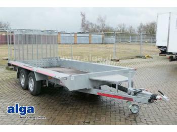 Dieplader aanhangwagen TEMA CAR, Pritsche, Tieflader, Rampen, Zurrösen, TOP