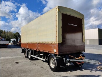 Huif aanhangwagen Fruehauf 3 assen - smb luchtgeveerd - goede staat