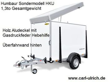 Nieuw Gesloten aanhangwagen Humbaur - HKU 132513-17P Einachser mit Überfahrwand: afbeelding 1