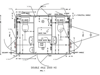 Nieuw Aanhangwagen ROSEMEIER EW TA-NO 1 + 1 + 1 Doppeltank Toilettenanhänger: afbeelding 2