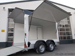 Nieuw Verkoopwagen trailershop Verkaufsanhänger Infostand mit Laderampe: afbeelding 15