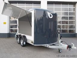 Nieuw Verkoopwagen trailershop Verkaufsanhänger Infostand mit Laderampe: afbeelding 11
