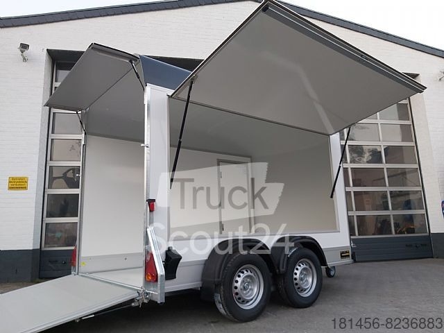Nieuw Verkoopwagen trailershop Verkaufsanhänger Infostand mit Laderampe: afbeelding 6