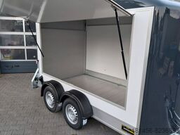 Nieuw Verkoopwagen trailershop Verkaufsanhänger Infostand mit Laderampe: afbeelding 12