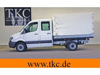 Nieuw Schuifzeilen bestelwagen, Bestelwagen met dubbele cabine Mercedes-Benz Sprinter 314 CDI Doka Pritsche Klima EU6 #70T006: afbeelding 1
