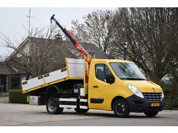 Kipper bestelwagen Renault Master kraan met kipper!!CRANE/GRUE: afbeelding 1