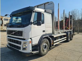 Houttransport Volvo FM440 6x4 Alucar Loglift F 105 Z