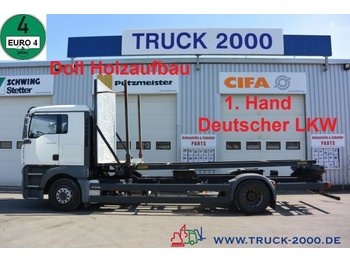 Uitrijwagen, Vrachtwagen voor het vervoer van hout MAN TGA 18.350 LL Kurzholz Holz Aufbau 1.Hand Klima: afbeelding 1