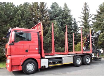 Uitrijwagen, Vrachtwagen MAN TGX 33.680 V8 Holzlader + KRAN + 6x4 + 390tkm: afbeelding 1