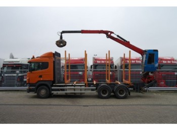 Scania R 480 6X4 FOR LOG TRANSPORT WITH JONSERED 1020 C - Uitrijwagen