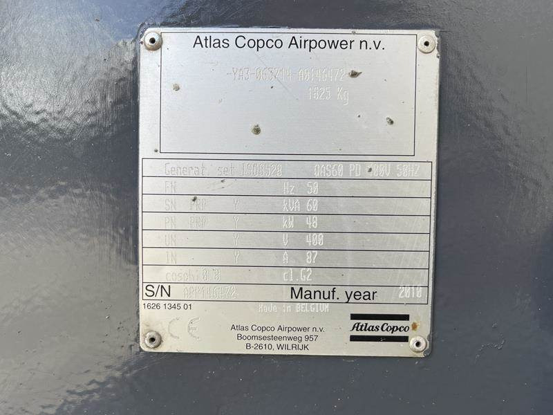 Industrie generator Atlas-Copco QAS 60: afbeelding 9