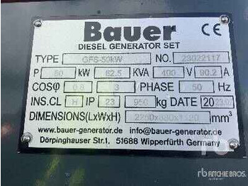 BAUER GENERATOREN 62.5 kVA - Industrie generator: afbeelding 5