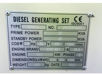 Industrie generator Beinei 4M18 - 22 kVA Generator - DPX-20900: afbeelding 4