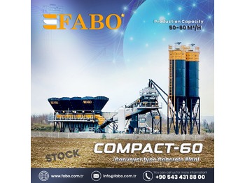 FABO FABOMIX COMPACT-60 CONCRETE PLANT | CONVEYOR TYPE | READY IN STOCK - betoncentrale