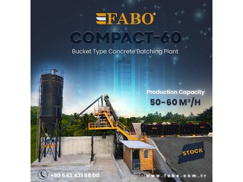 FABO SKIP SYSTEM CONCRETE BATCHING PLANT | 60m3/h Capacity  | Ready in Stock - Betoncentrale