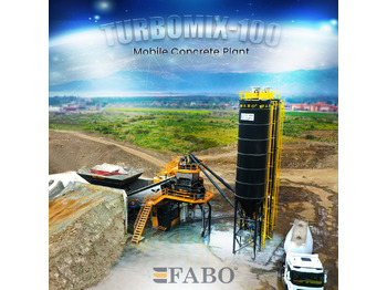 FABO TURBOMIX-100 Mobile Concrete Batching Plant - Betoncentrale