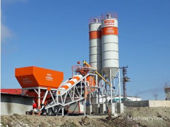 Plusmix 100 m³/hour Mobile Concrete Batching Plant - BETONYY ZAVOD - CEN - Betoncentrale