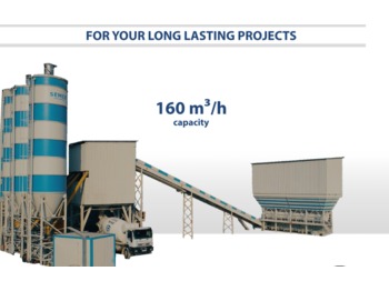 SEMIX Stationary Concrete Batching Plant 160 m³/h - Betoncentrale