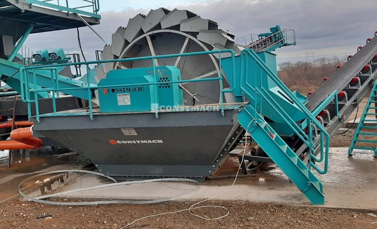 Nieuw Zeefinstallatie Constmach Schaufelrad-Sandwaschmaschine mit einer Kapazität von 80–120 Tonnen: afbeelding 3