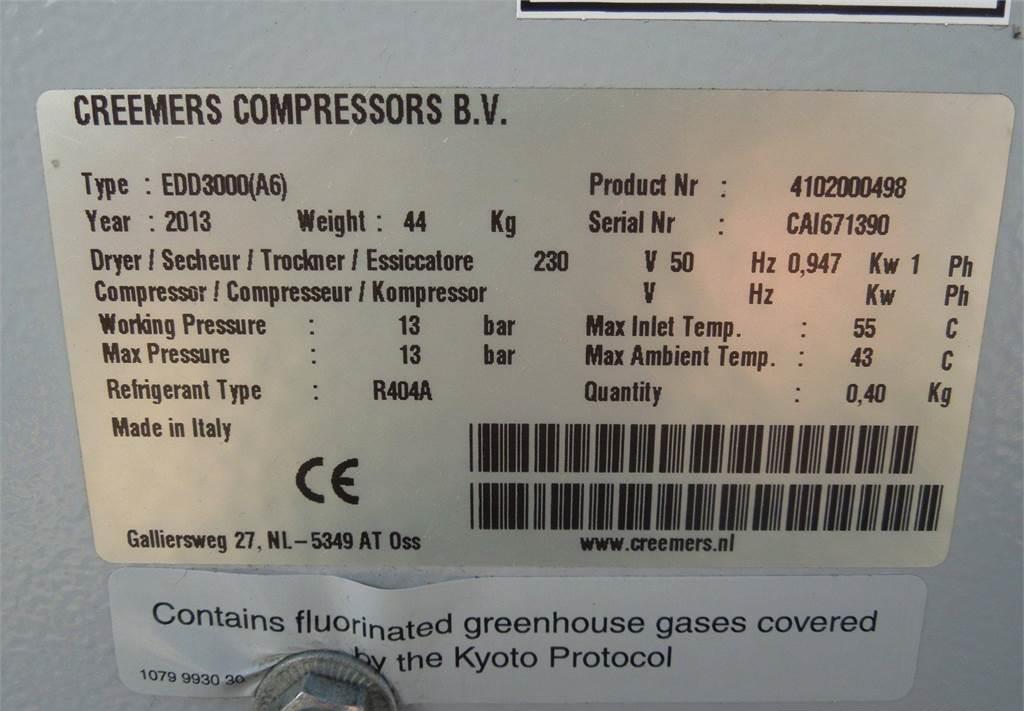 Luchtcompressor Creemers OSUSZACZ ZIĘBNICZY 3,00M3MIN 2013R: afbeelding 2