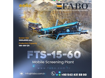 Nieuw Mobiele breker FABO FTS 15-60 Mobile Screening Plant | Tracked Screening Plant | Ready In Stock: afbeelding 1
