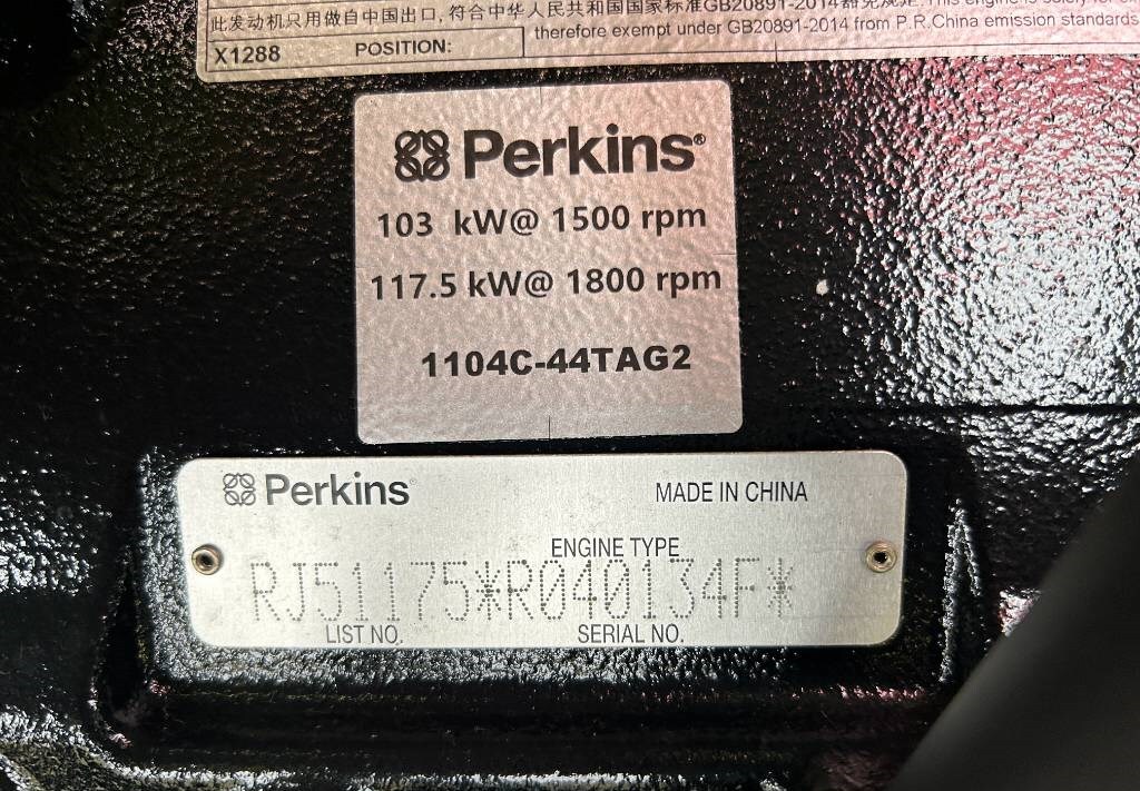 Industrie generator Perkins 1104C-44TA - 110 kVA Generator - DPX-20007-DP: afbeelding 12
