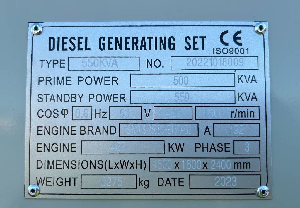 Industrie generator Perkins 2506C-E15TAG2 - 550 kVA Generator - DPX-19814: afbeelding 4