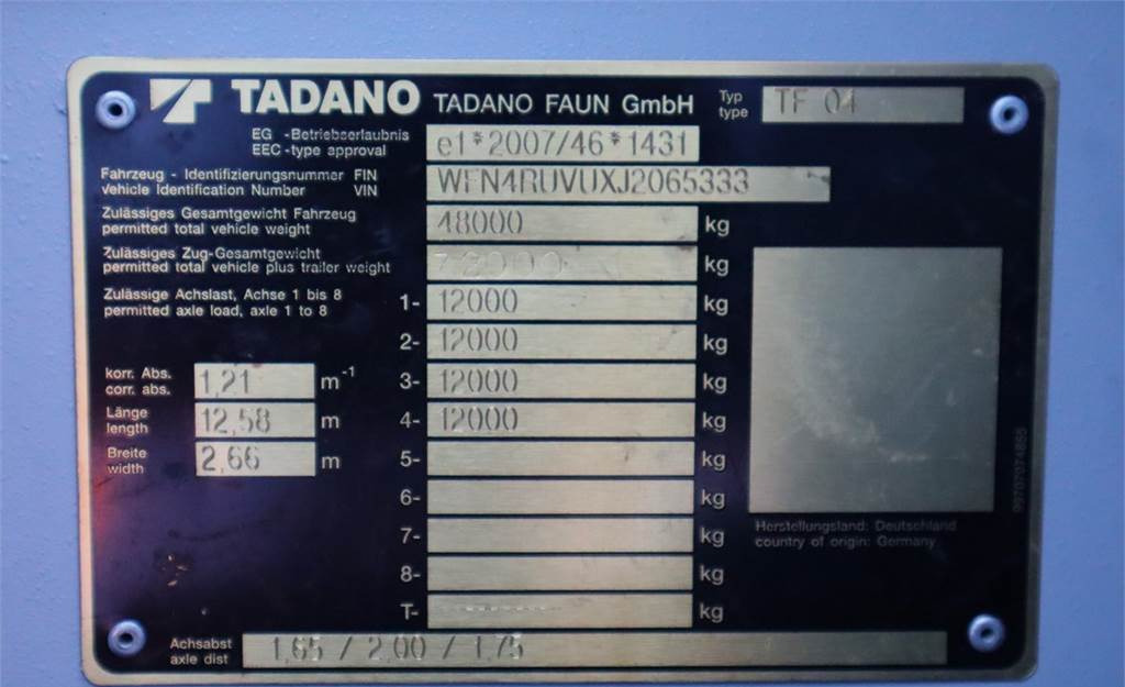 Alle terrein kraan Tadano ATF70G-4 Dutch Registration, Paragraph 70, Valid i: afbeelding 6