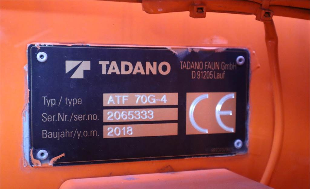 Alle terrein kraan Tadano ATF70G-4 Dutch Registration, Paragraph 70, Valid i: afbeelding 22