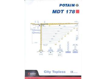 Potain MDT 178 - Torenkraan