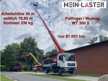 MAN 7.150 WT 300 S Wumag/ Palfinger seitl.  18.8 m  - Vrachtwagen hoogwerker
