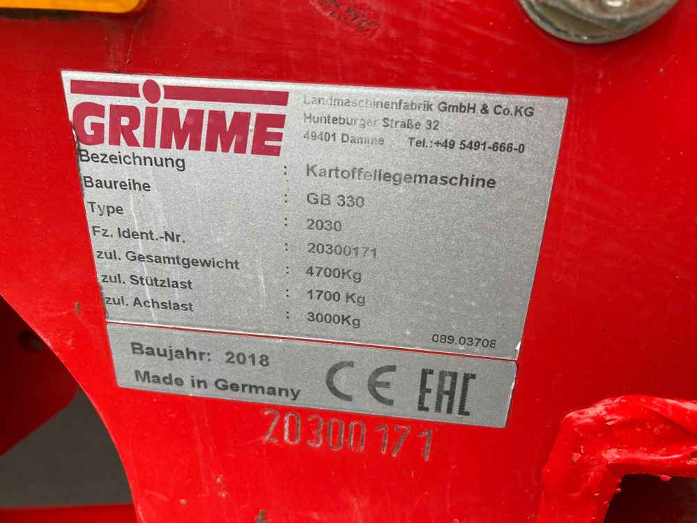 Aardappelpootmachine Grimme GB 330: afbeelding 30