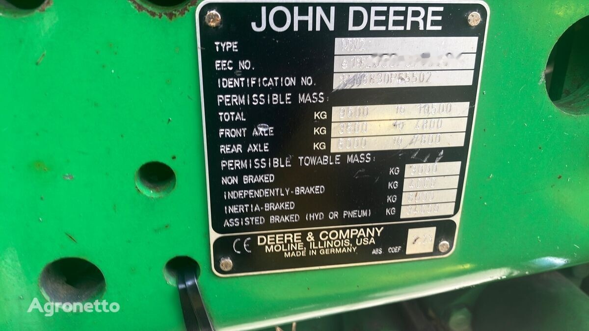 Tractor John Deere 6830: afbeelding 26