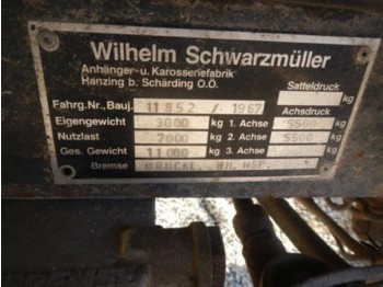 Schwarzmüller 2-Achsanhänger 2350x6000 Privatverkauf - Landbouwaanhanger