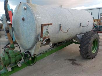 Landbouwaanhanger Single Axle Draw Bar PTO Driven Galvanised Slurry Tanker: afbeelding 1