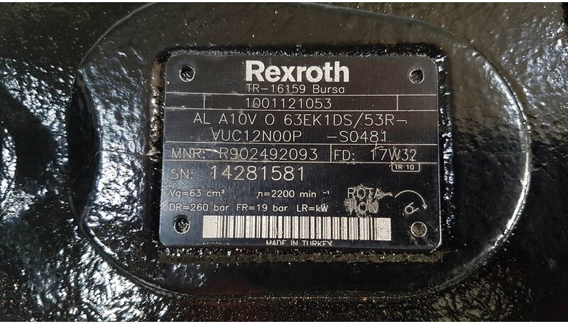 Nieuw Hydraulica JLG 3006-Rexroth AL A10VO63EK1DS/53R-Load sensing pump: afbeelding 4