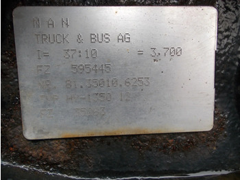 Achterass voor Vrachtwagen MAN 81.35010-6253/HY-1350.12 /37:10 = 3,700 RATIO MAN EURO 6: afbeelding 5