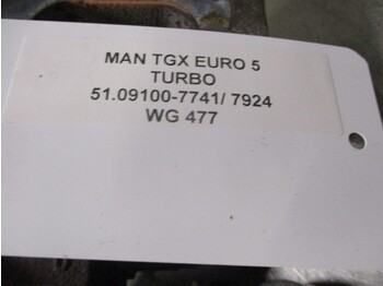 Turbolader voor Vrachtwagen MAN TGX 51.09100-7741 / 7924 TURBO EURO 5: afbeelding 2