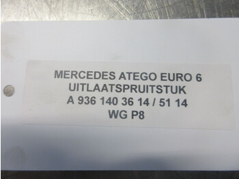 Uitlaatspruitstuk voor Vrachtwagen Mercedes-Benz A 936 140 36 14 / 51 14 UITLAATSPRUITSTUK OM936LA EURO 6: afbeelding 4